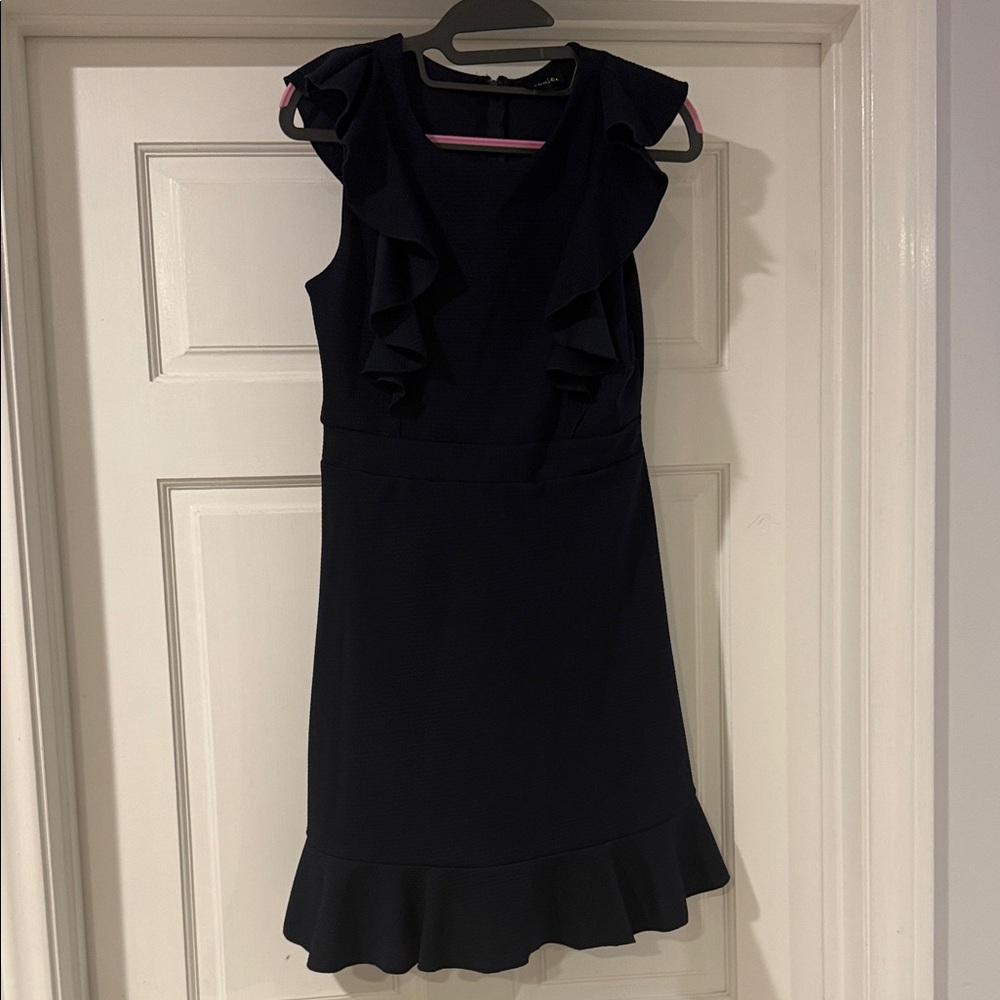 Elegant Black Ruffle Dress